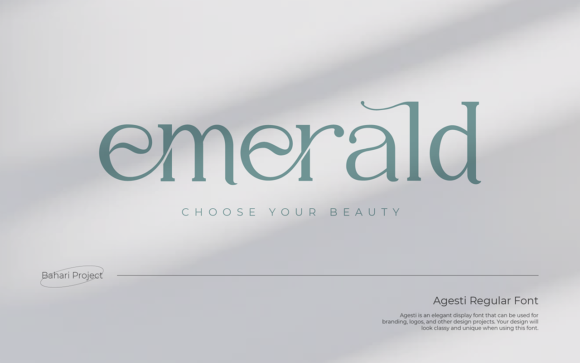 Agesti: The Elegant Serif Font for Modern Branding