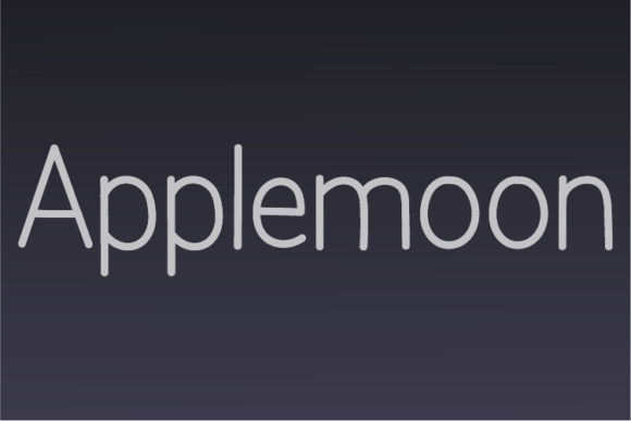 Applemoon: A Neat Sans Serif Typeface for Modern Web Design