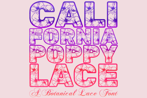 California Poppy Lace: A Decorative Font for Web Design