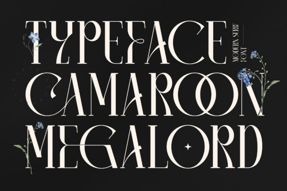 Camaroon Megalord: A Luxurious Serif Font for Makers