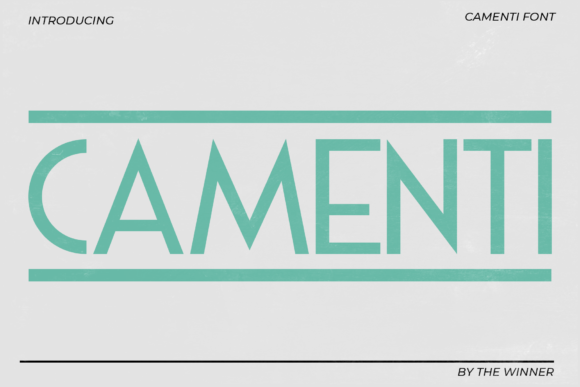 Camenti: The Sans Serif Font for Modern Brand Identity