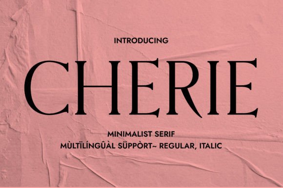 Cherie Font Review: A Serif with Soul for Modern Brands