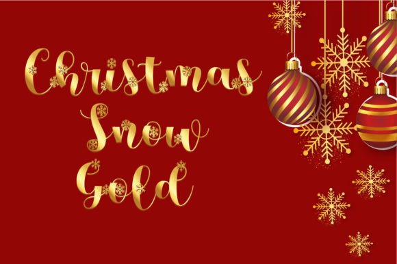 Christmas Snow Gold Font Review for Holiday Campaigns