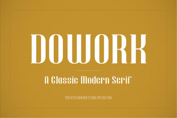Dowork Font: A Refined Serif for Editorial Elegance