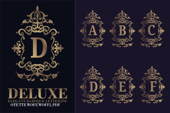 Elevate Your Shop with the Baroque Lettering Typeface