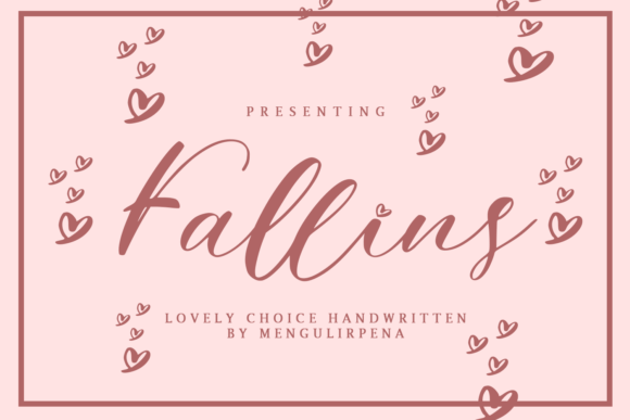 Fallins: A Handwritten Typeface for Modern Web Design