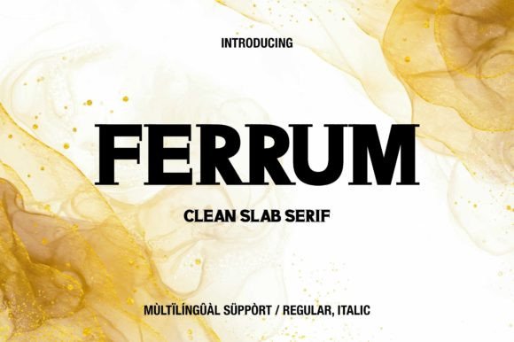 Ferrum: The Slab Serif Font That Stops the Scroll