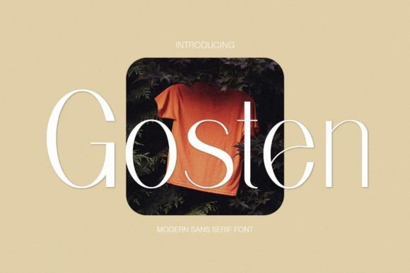Gosten: A Clean Sans Serif Typeface for Elegant Editorial Design