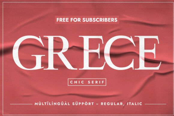 Grece Serif Font: Elevate Your Handmade Brand