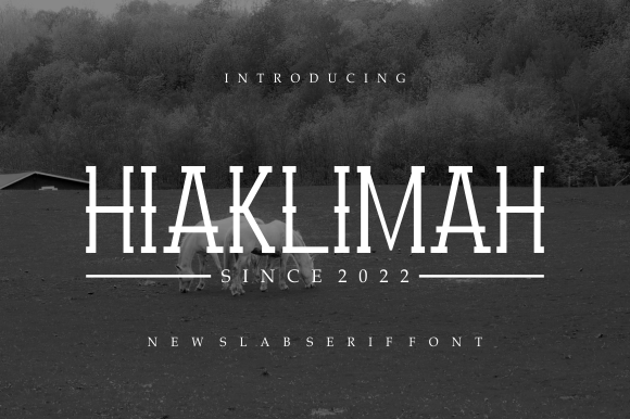 Hiaklimah: A Thin Slab Serif Typeface for Polished Brands