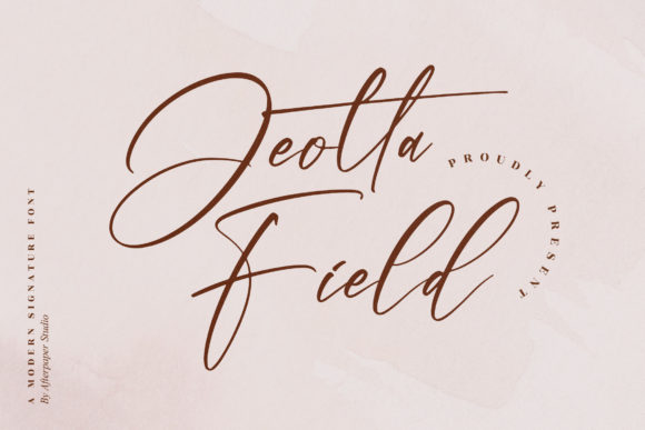 Jeotta Field: A Delicate Script Typeface for Web Design