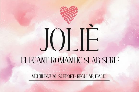Joliè: The Romantic Slab Serif Font for Bold Branding