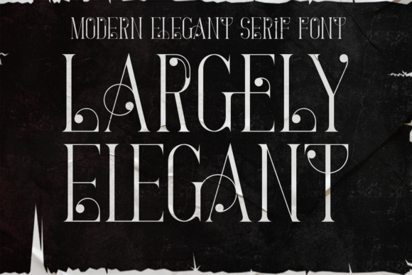 Largely Elegant: A Refined Serif Typeface for Editorial Design