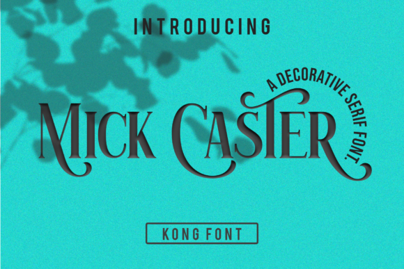 Mick Caster: A Confident Serif Typeface for Editorial Design