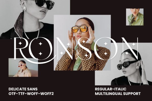 Ronson: A Chic Sans Serif Typeface for Modern Web Design