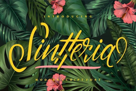 Sintteria: A Handwritten Typeface for Elegant Editorial Design