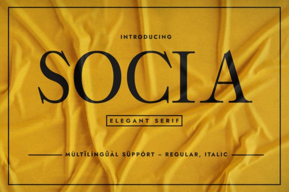 Socia Typeface: Elegant Serif for Branding
