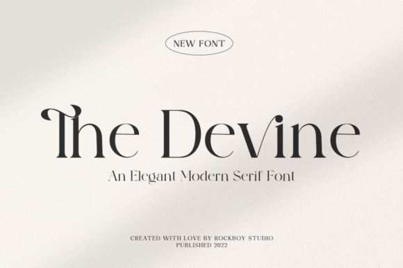 The Devine: An Elegant Serif Font for Editorial Design