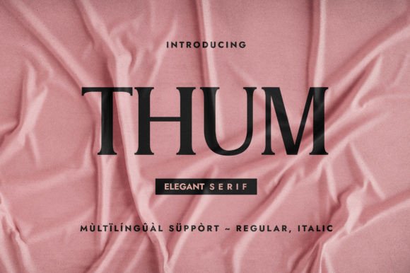 Thum Typeface: Elevating Small Business Branding with Style