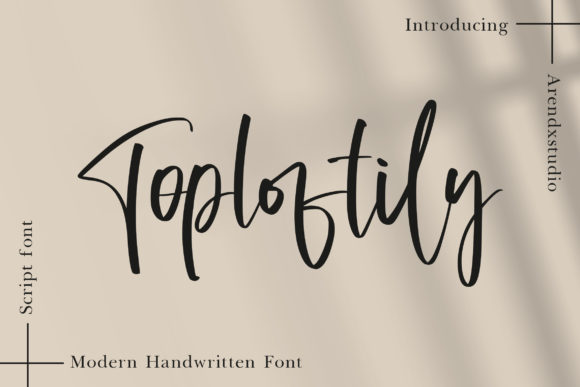 Toploftily: A Dainty Script Font for Handmade Brands